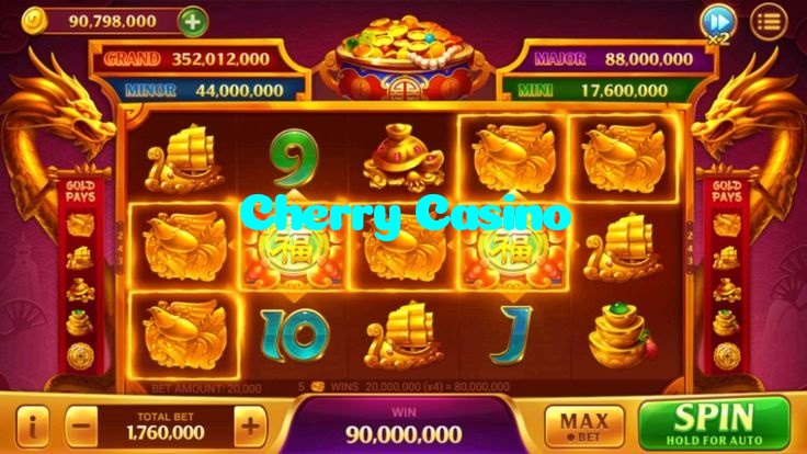 Cherry Casino casino presented on mobile device in Pakistan with slots and live games